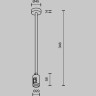Крепление потолочное MAYTONI MEDIUM FLARITY TRA158С-S1-BS одинарное 300мм латунь TRA158C-S1-BS
